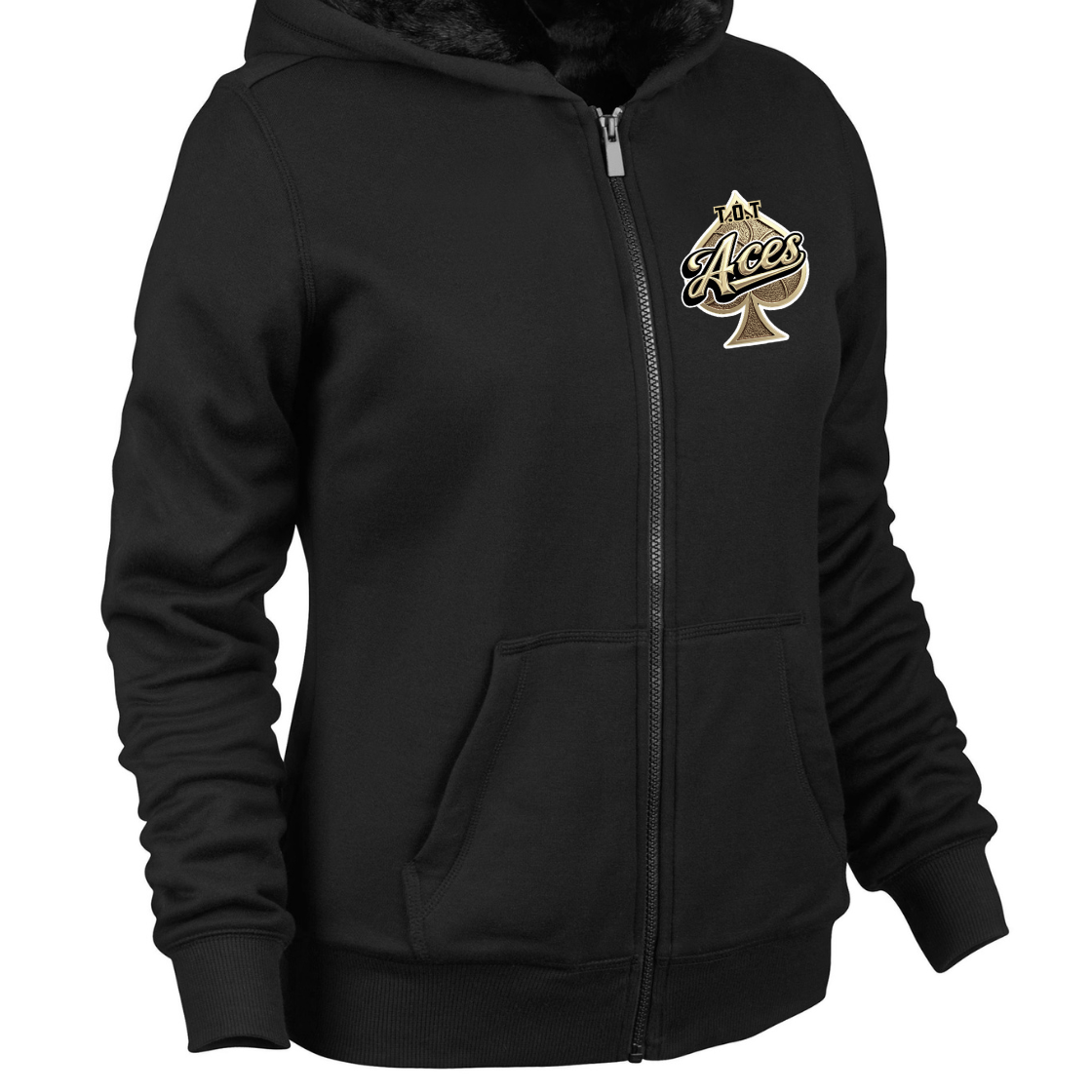 T.O.T Aces Zip Up Hoodie