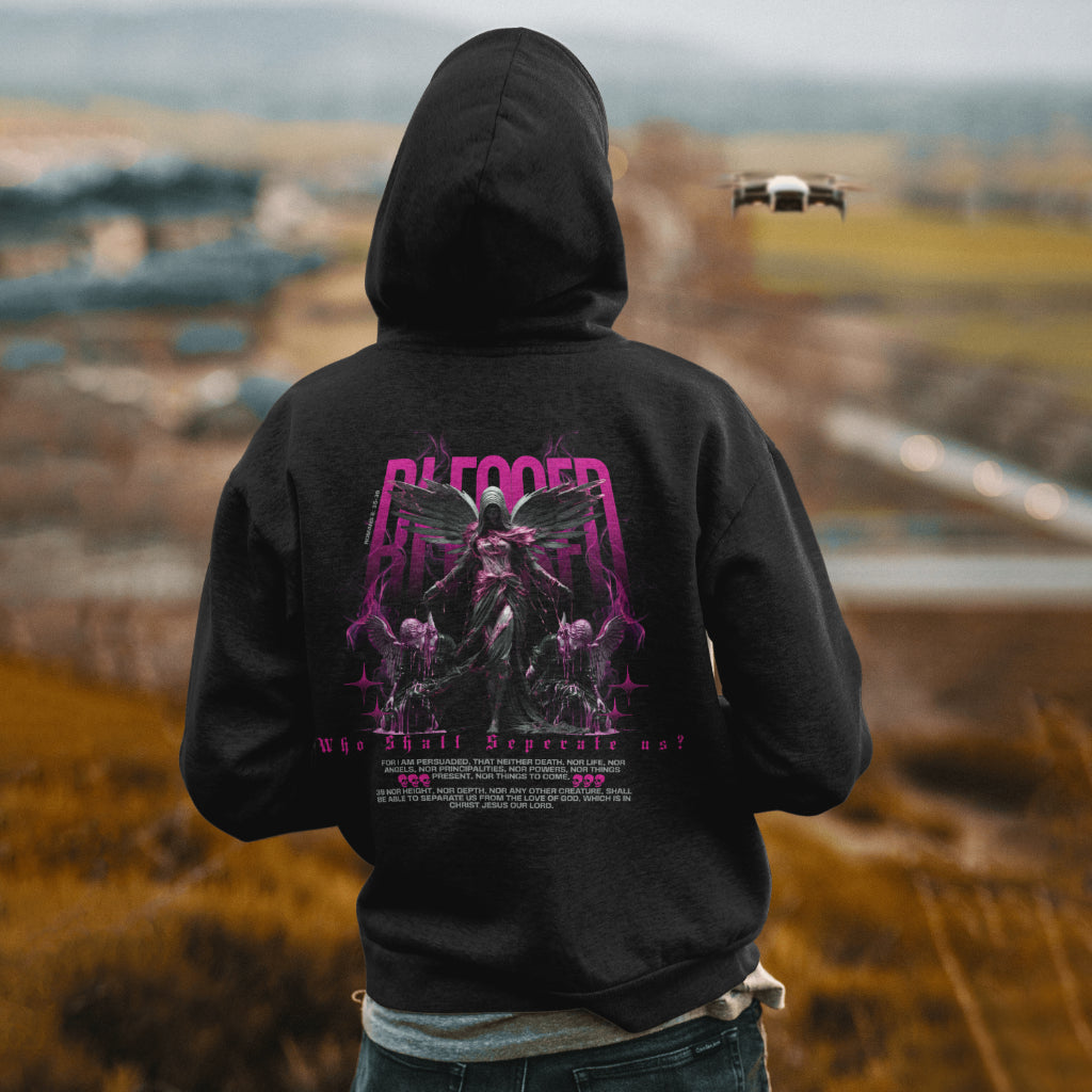 Who Shall Separate Us? Christian Streetwear Hoodie - Romans 8