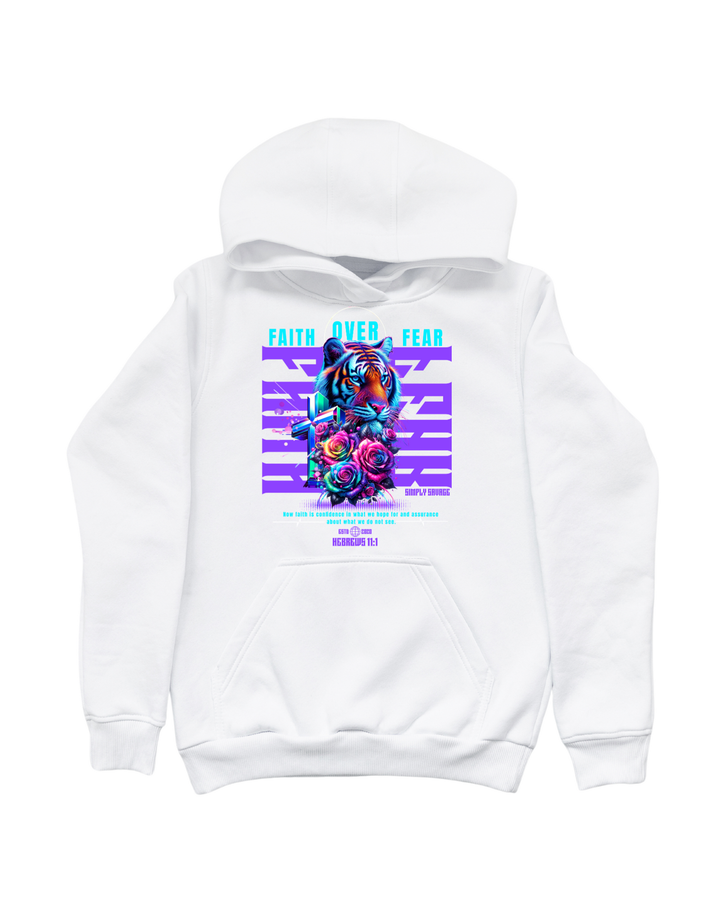 Faith Over Fear Hoodie or Shirt - Motivational Quote Tee, Positive Affirmation Shirt, Inspirational Graphic T-Shirt or Hoodie