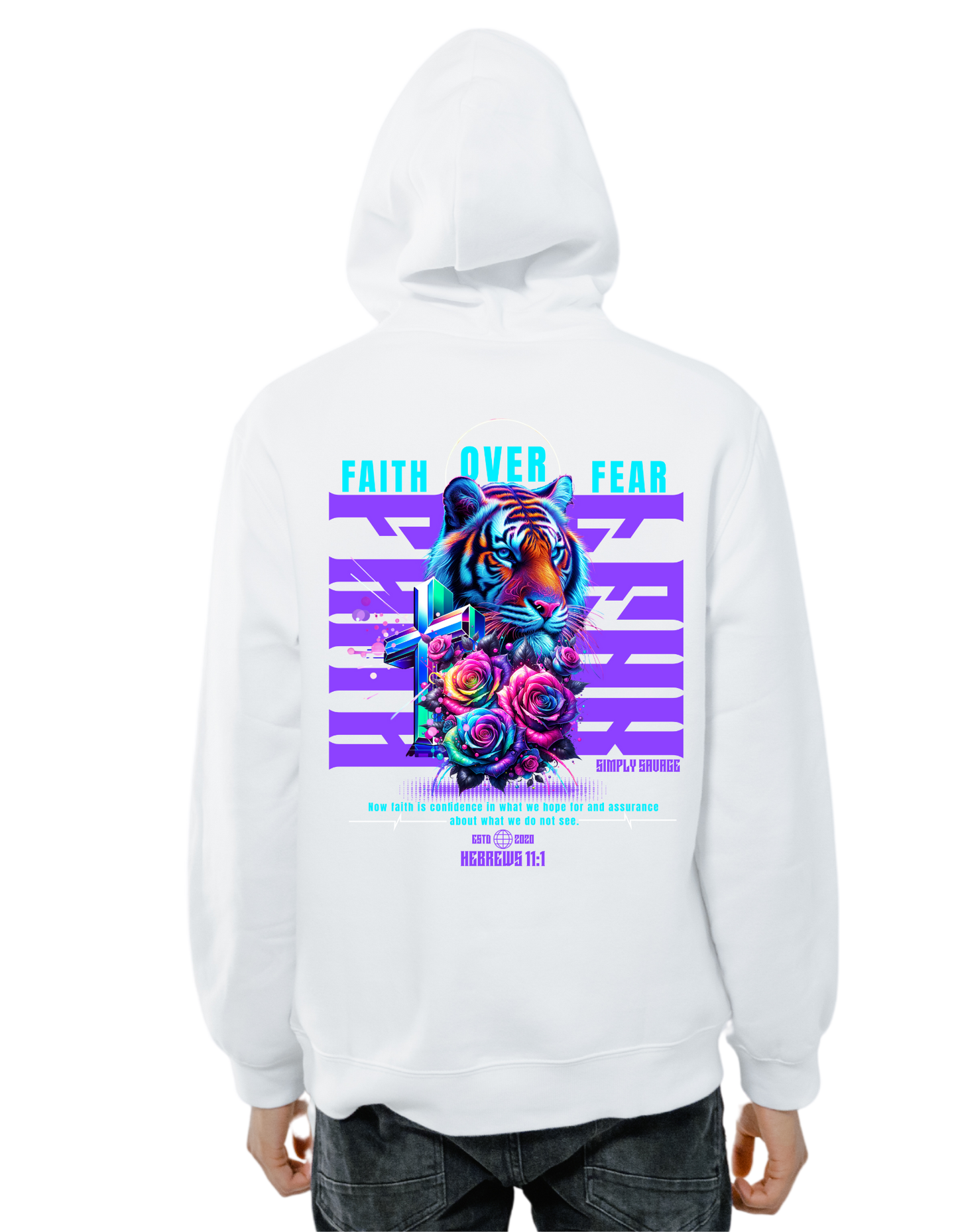 Faith Over Fear Hoodie or Shirt - Motivational Quote Tee, Positive Affirmation Shirt, Inspirational Graphic T-Shirt or Hoodie