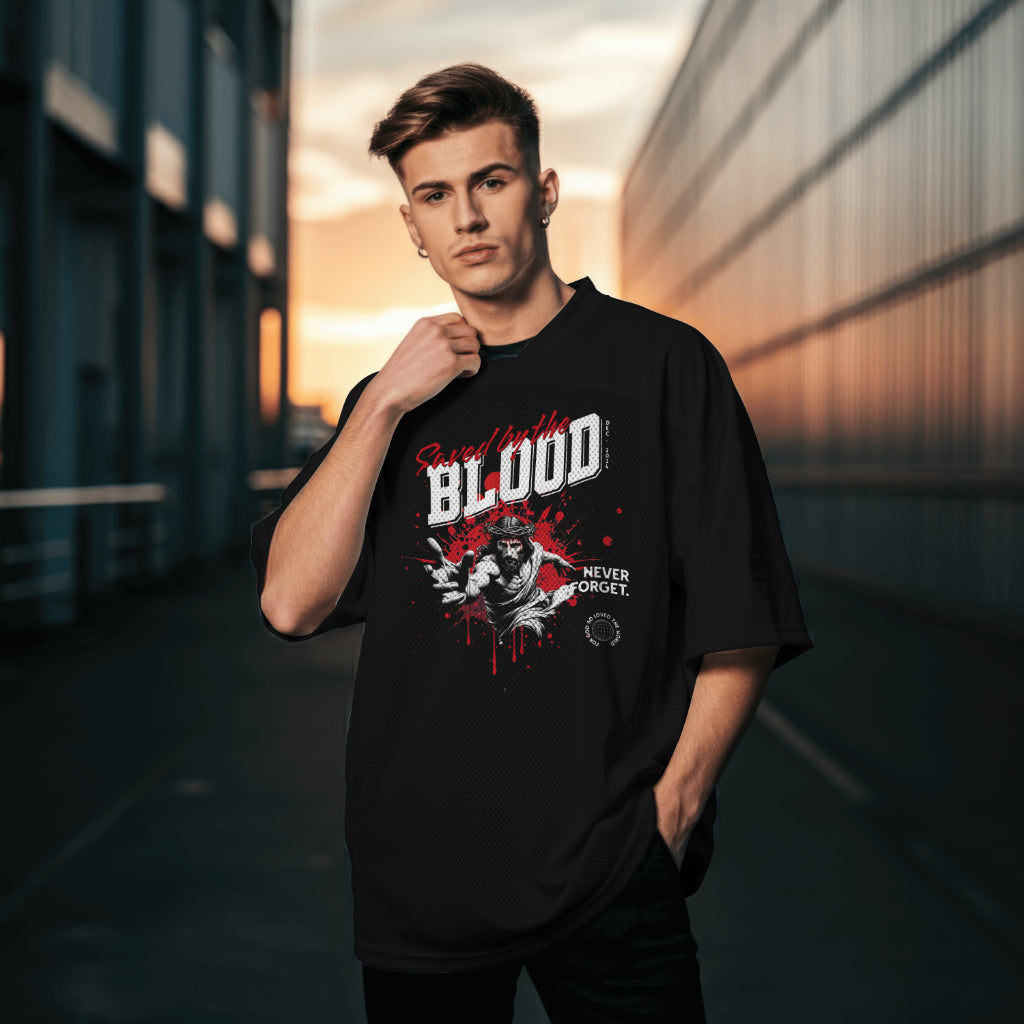 "Saved By The Blood" | Christian T-Shirt | Jesus Crucifixion | Christian Tee | Christian Message