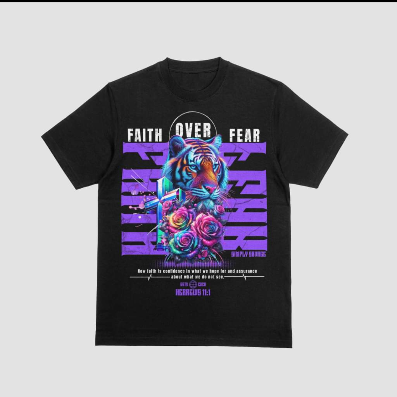 Faith Over Fear Shirt - Motivational Quote Tee, Positive Affirmation Shirt, Inspirational Graphic T-Shirt
