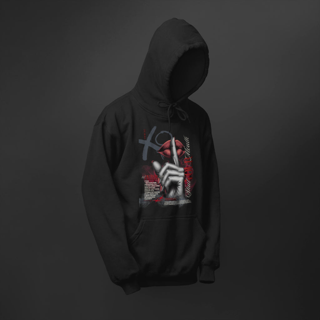 "Shut Your Mouth" Christian Sweatshirt | Proverbs 10:31 | Faith Apparel