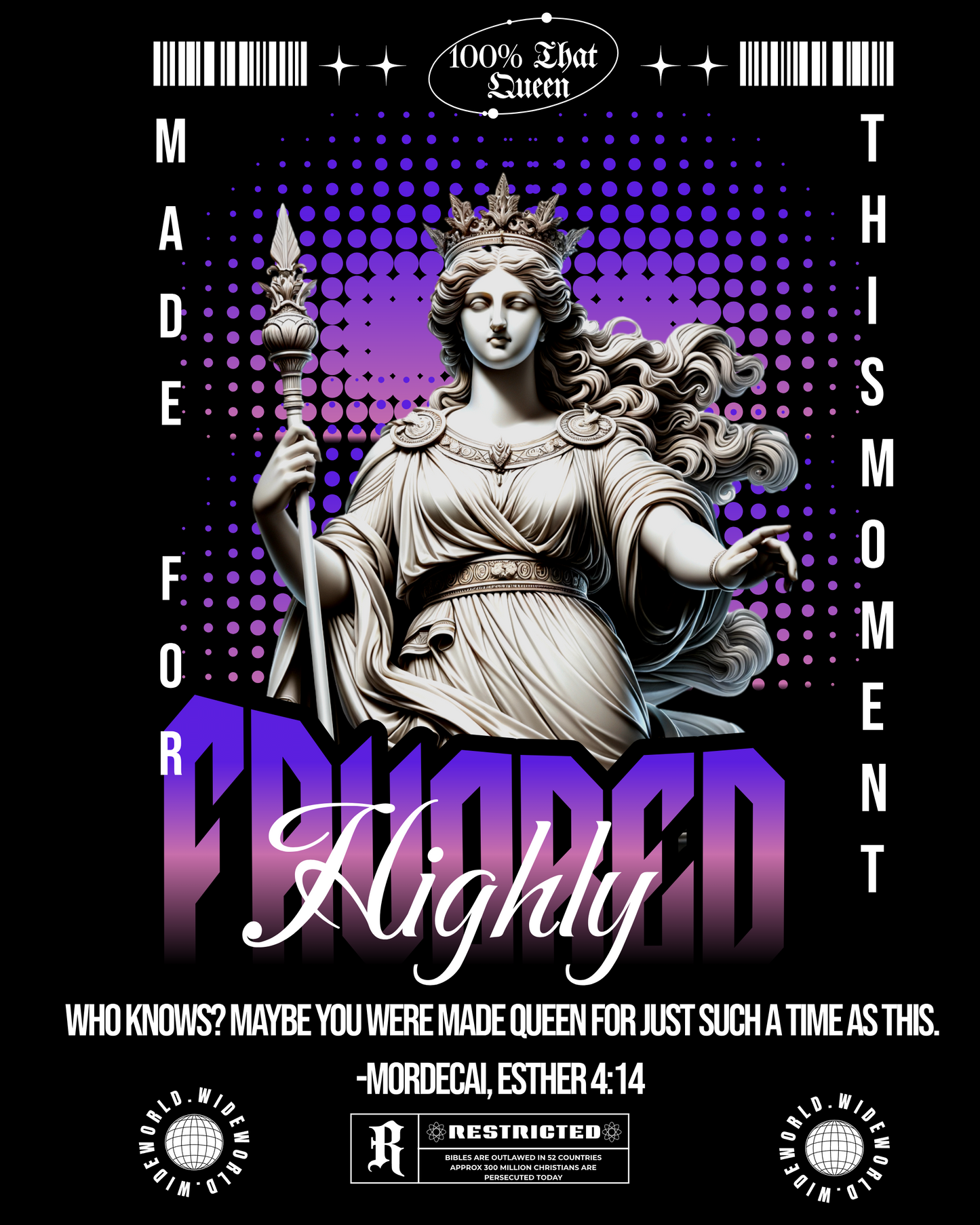 "Made For This Moment" | Esther 4:14 | Christian T-Shirt | Faith Inspired