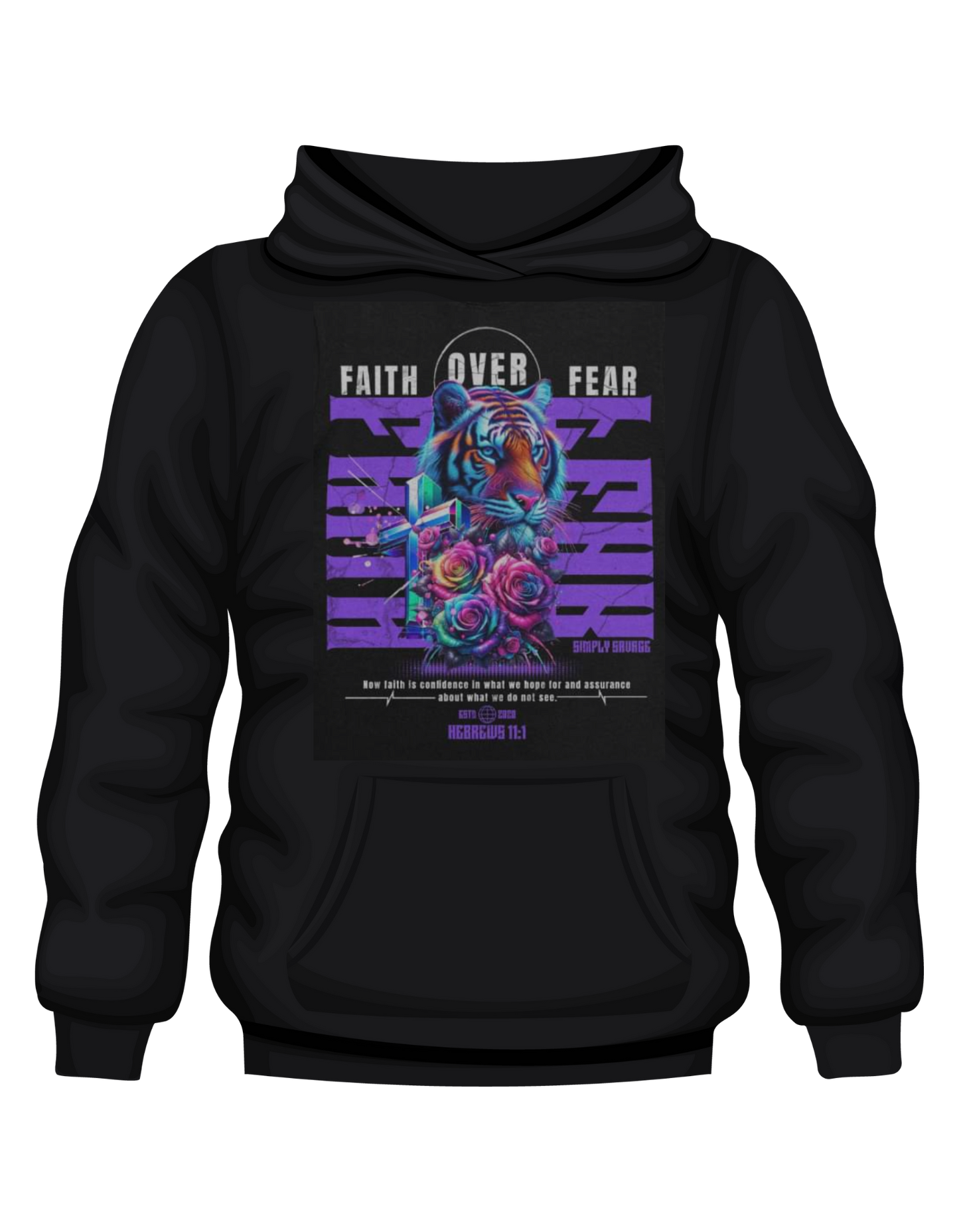 Faith Over Fear Hoodie or Shirt - Motivational Quote Tee, Positive Affirmation Shirt, Inspirational Graphic T-Shirt or Hoodie