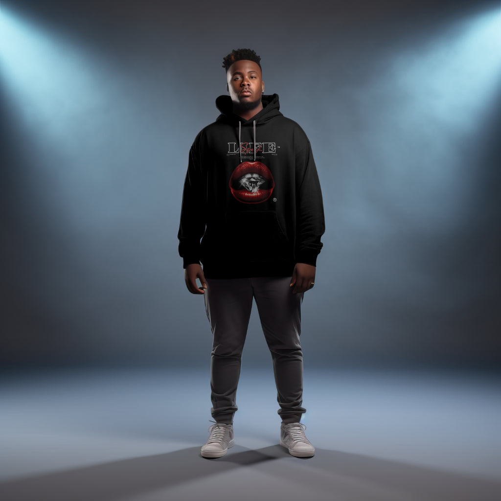 "Life Over Drip" Hoodie | Christian | Diamond Design | Christian Apparel | Unique Hoodie | Proverbs 18:21 hoodie