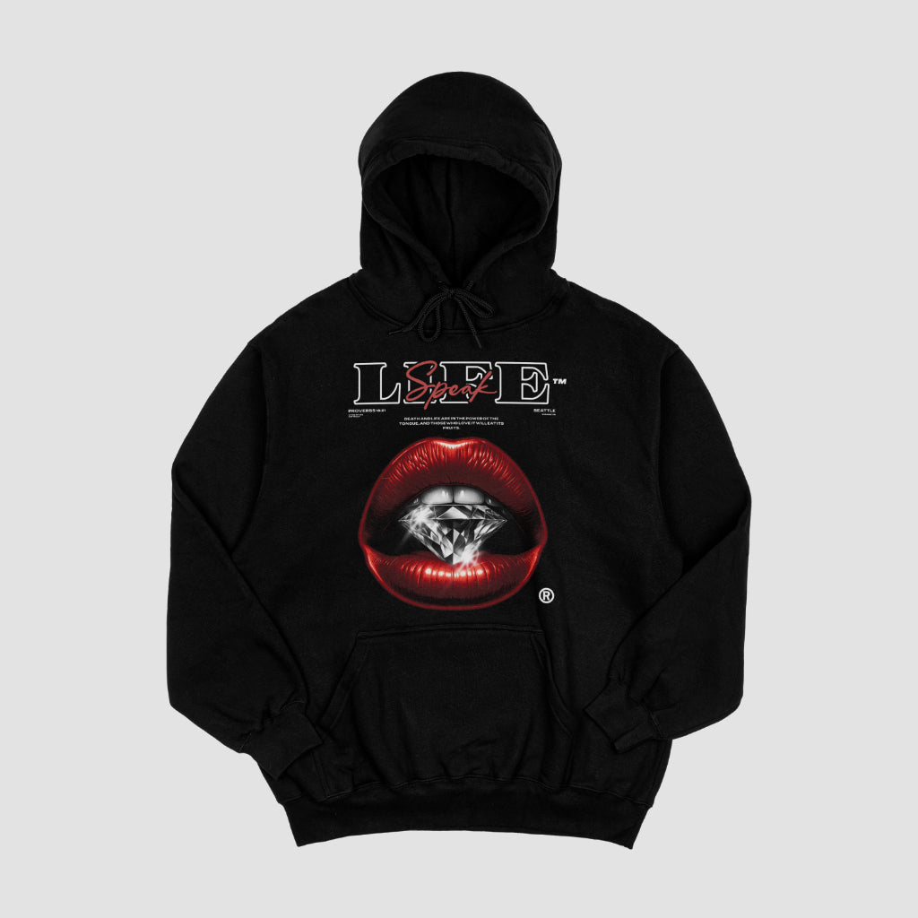 "Life Over Drip" Hoodie | Christian | Diamond Design | Christian Apparel | Unique Hoodie | Proverbs 18:21 hoodie