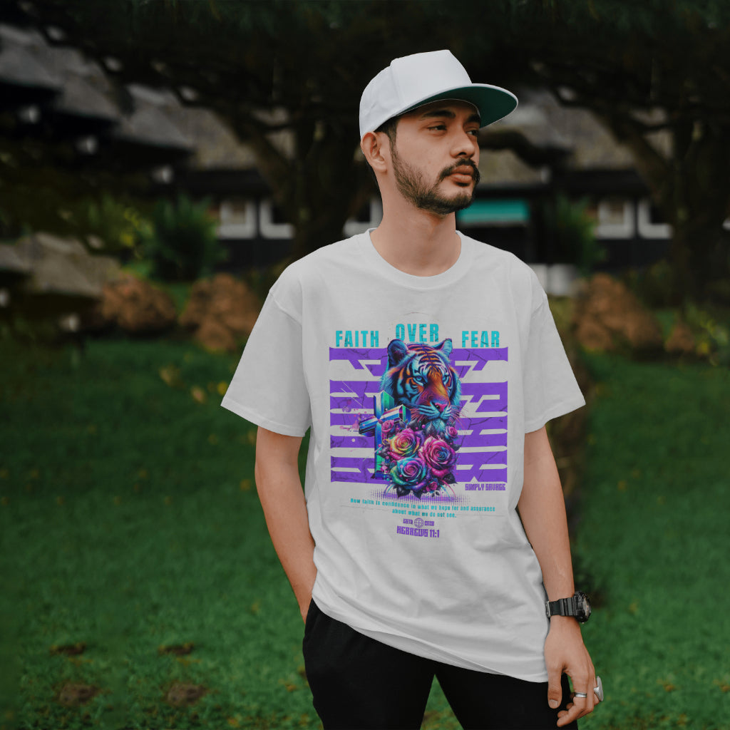 Faith Over Fear Shirt - Motivational Quote Tee, Positive Affirmation Shirt, Inspirational Graphic T-Shirt