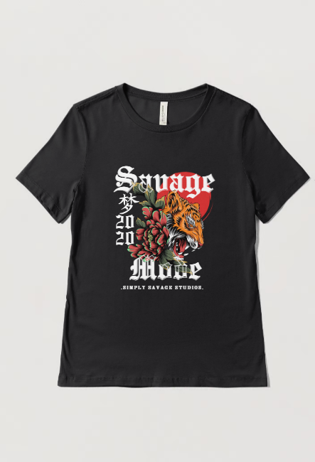 Savage Mode T-Shirt for Men & Women | Bold, Fierce Graphic Tee | Motivational Shirt for Strength & Confidence