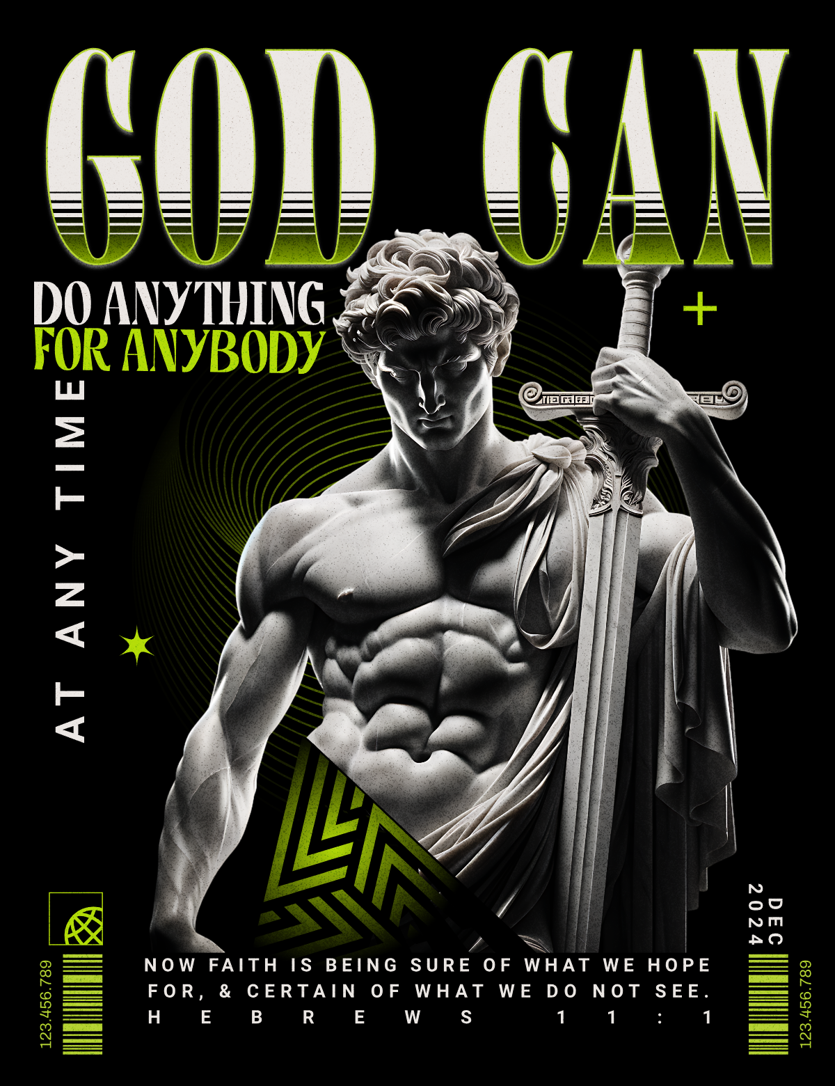 Christian Streetwear | God Can Hoodie | Faith Apparel | Inspirational | Men's & Women's | Unisex | Biblical | Trendy